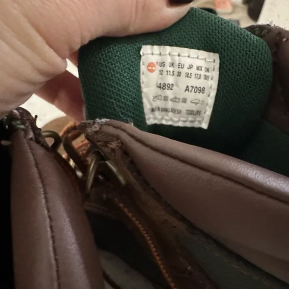 Timberland Kids Brown and Green Boots - Picture 5 of 5